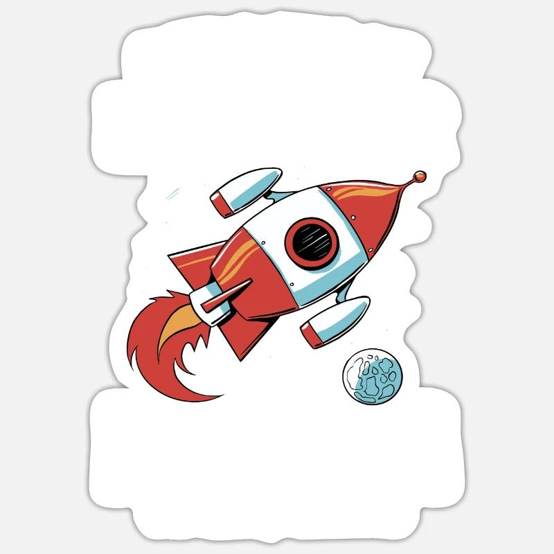 Aerospace Engineer Rocket Science Geschenk Sticker Größe S (10 x 10 cm)
