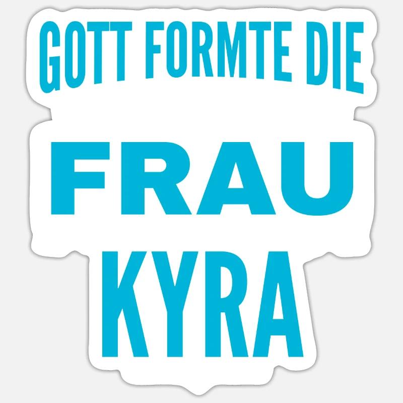 Conception du nom Kyra Sticker taille S (10 x 10 cm)