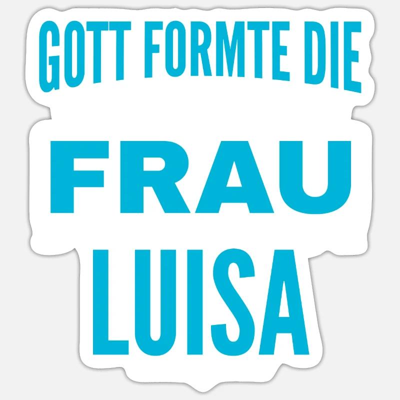 Luisa Name Design - Sticker size S (10 x 10 cm) - white matte