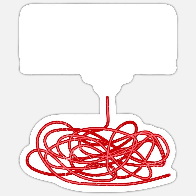 3D-Druck oder Spaghetti 3D Drucken Fail Sticker Größe S (10 x 10 cm)