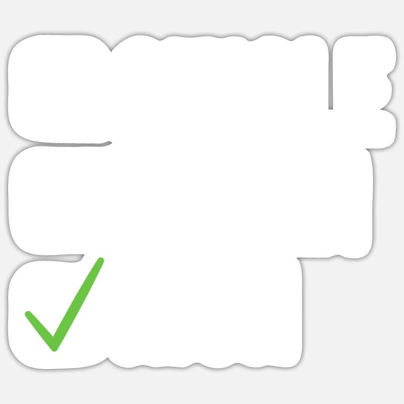 Single Gift - Sticker size S (10 x 10 cm) - white matte