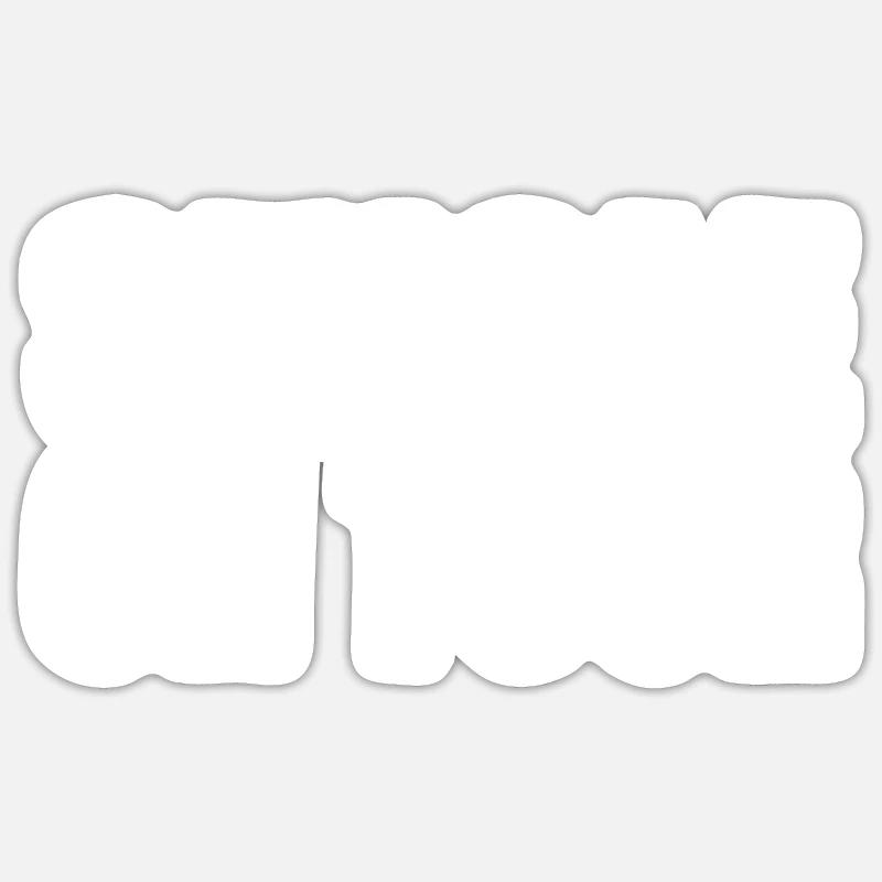 Cadeau unique - Sticker taille S (10 x 10 cm) - blanc mat