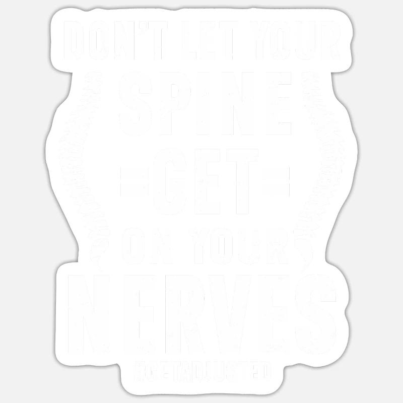 Chiropractor Chiropractic - Sticker size S (10 x 10 cm) - white matte