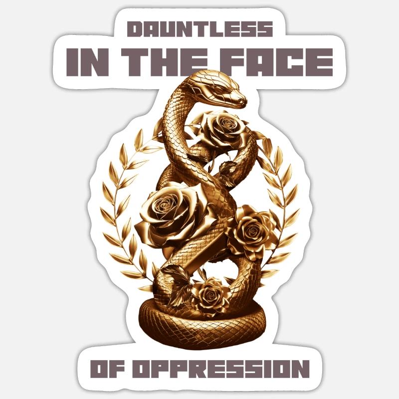 Ne vous laissez pas décourager face à l’oppression ! Sticker taille S (10 x 10 cm)