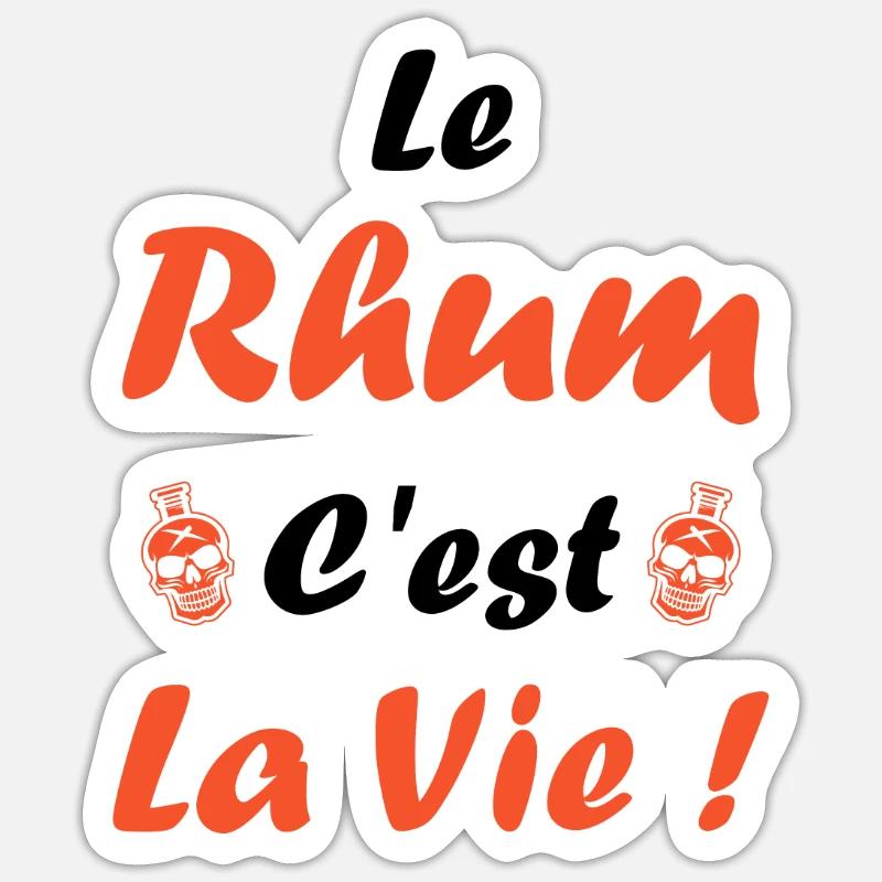 Rhum Sticker taille S (10 x 10 cm)