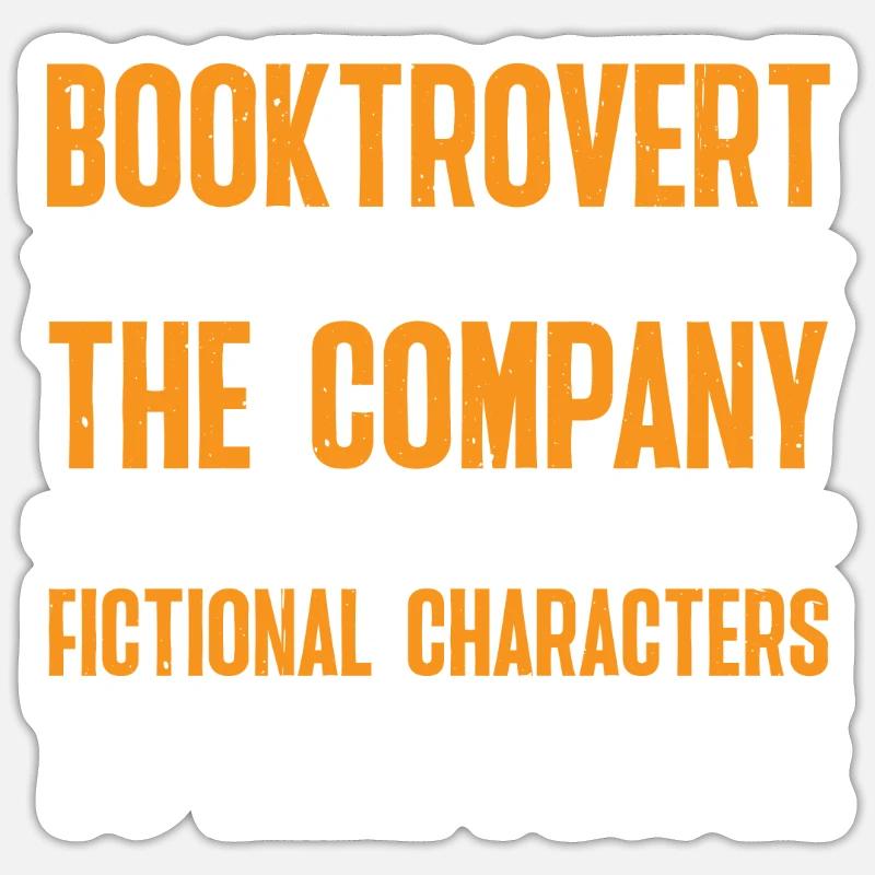 Booktrovert Définition Description 8 - Sticker taille S (10 x 10 cm) - blanc mat