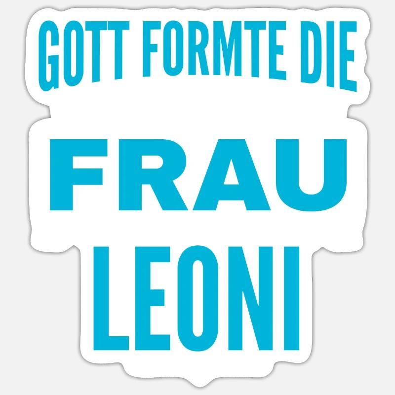 Conception du nom Leoni Sticker taille S (10 x 10 cm)