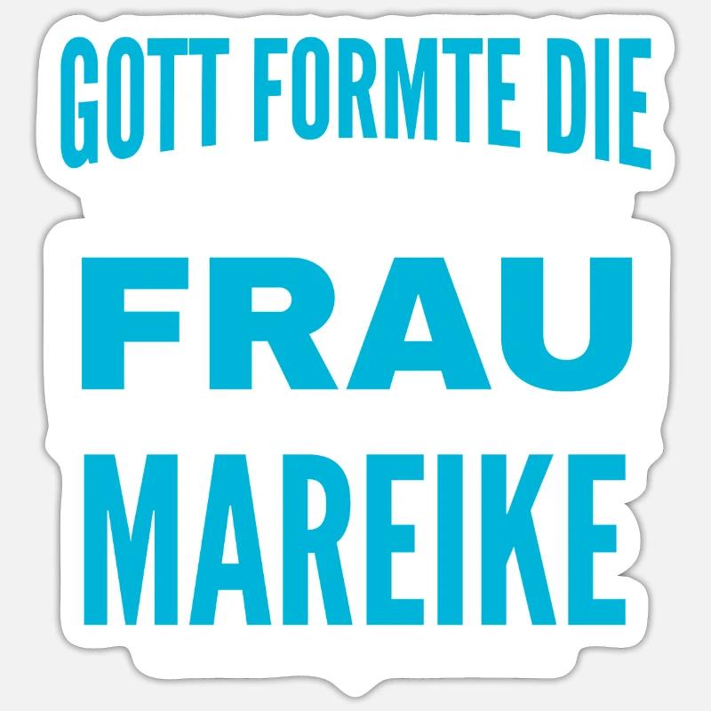 Conception du nom Mareike Sticker taille S (10 x 10 cm)