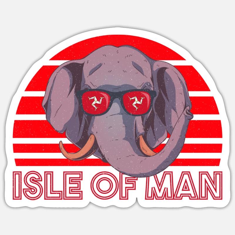 Île de Man Sticker taille S (10 x 10 cm)