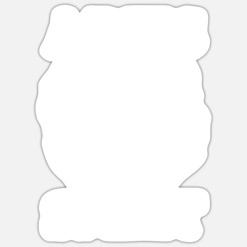 de feu Bélier - Sticker taille S (10 x 10 cm) - blanc mat