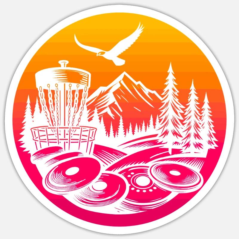 Frisbee Golf Disc Golf Sticker Größe S (10 x 10 cm)