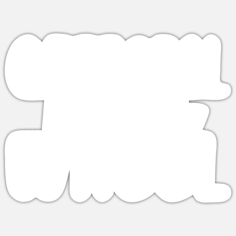 Cadeau unique - Sticker taille S (10 x 10 cm) - blanc mat