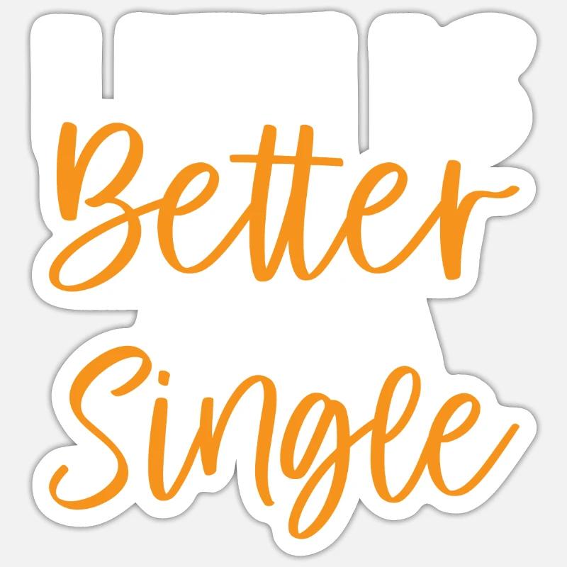Single Gift - Sticker Größe S (10 x 10 cm) - Mattweiß