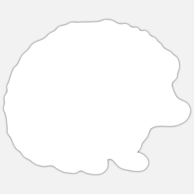 Hérisson de trèfle Sticker taille S (10 x 10 cm)