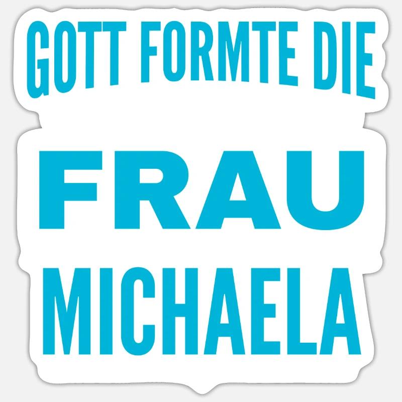 Michaela Name Design Sticker size S (10 x 10 cm)