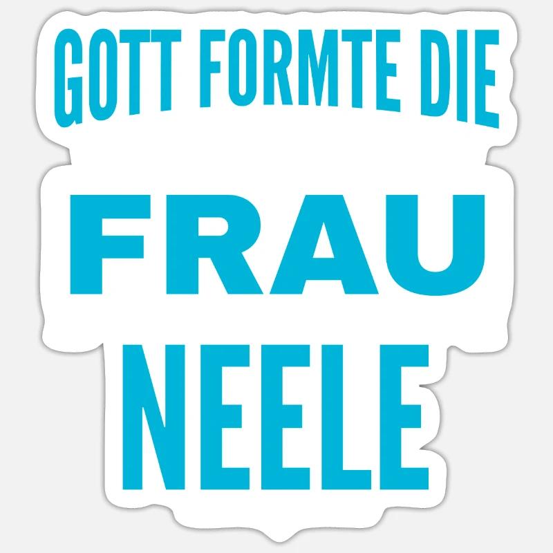 Conception du nom Neele Sticker taille S (10 x 10 cm)