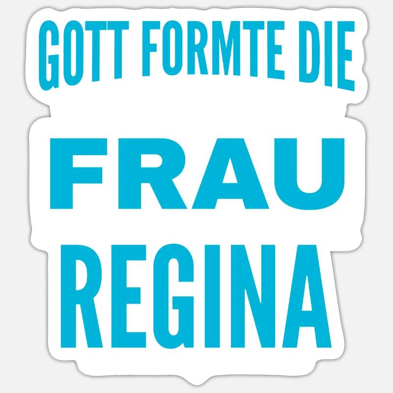 Conception du nom de Regina Sticker taille S (10 x 10 cm)