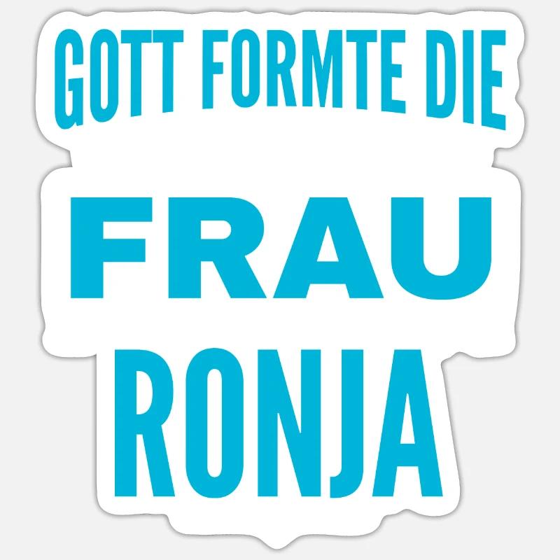 Conception du nom Ronja Sticker taille S (10 x 10 cm)