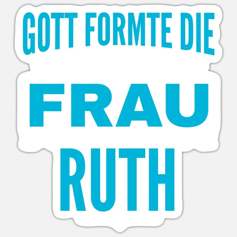 Ruth Name Design Sticker Größe S (10 x 10 cm)