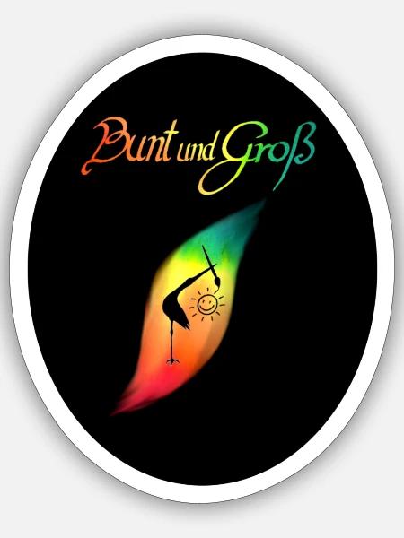 Logo bunt klein - Sticker Größe S (10 x 10 cm) - Mattweiß