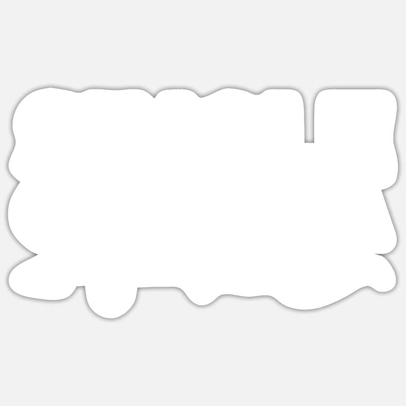 Cadeau unique - Sticker taille S (10 x 10 cm) - blanc mat