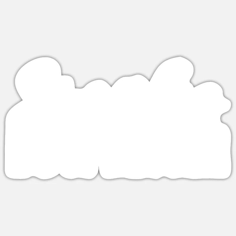 Single Gift - Sticker Größe S (10 x 10 cm) - Mattweiß