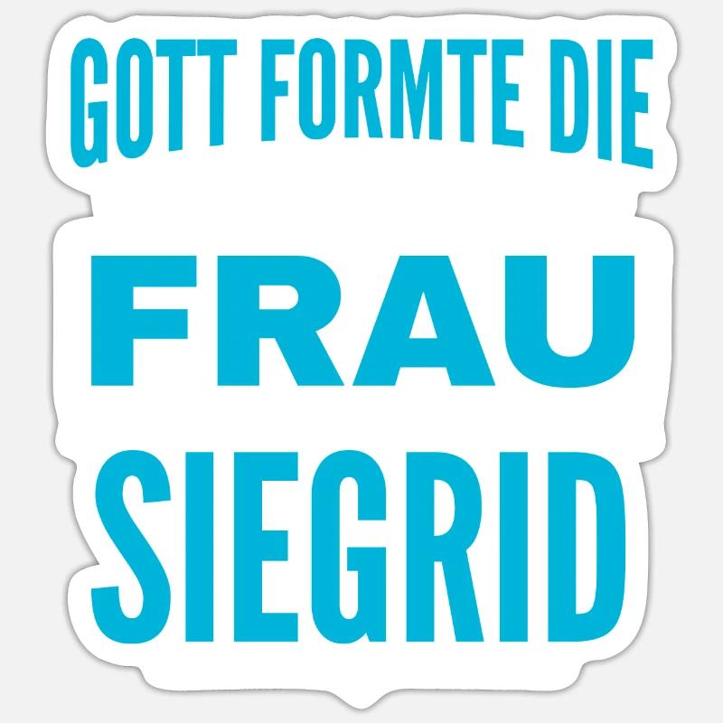 Siegrid Name Design Sticker size S (10 x 10 cm)