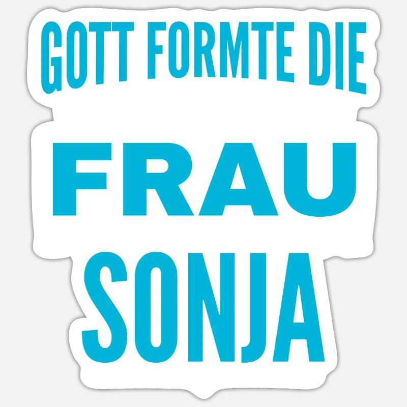 Conception de nom Sonja Sticker taille S (10 x 10 cm)