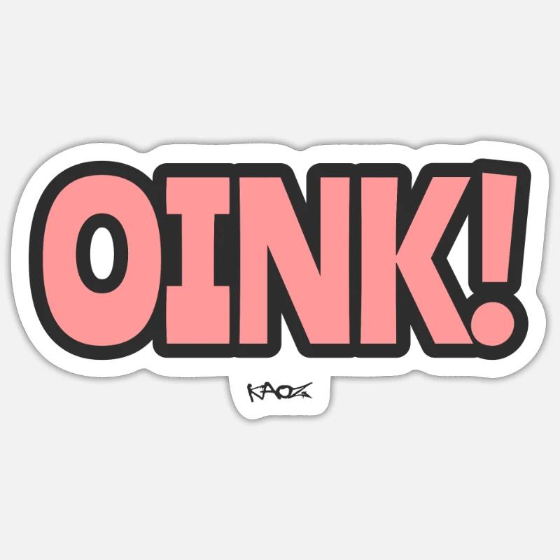 Grogner comme un cochon Sticker taille S (10 x 10 cm)