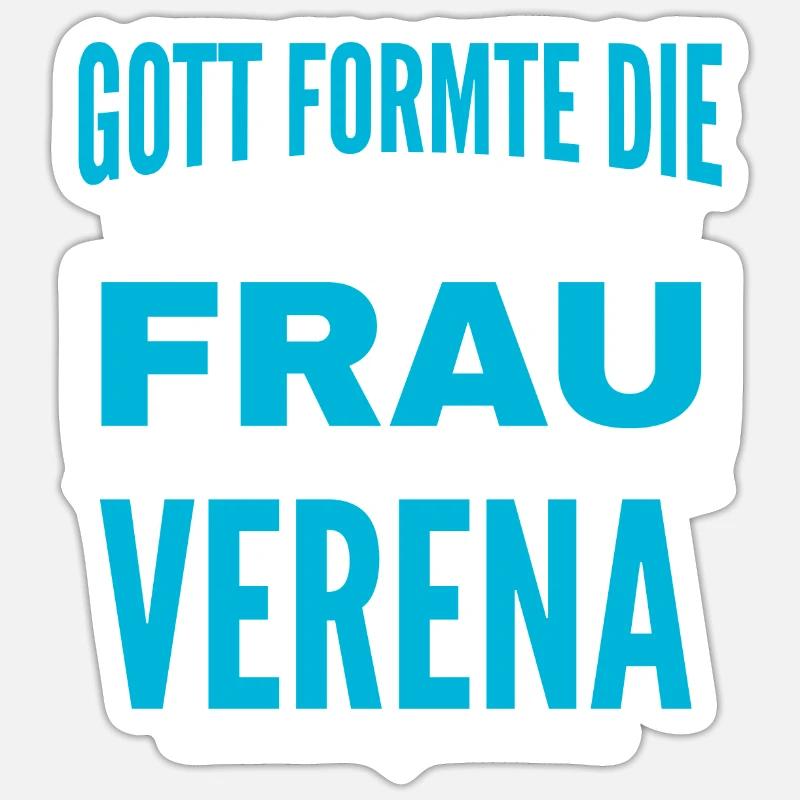Conception du nom Verena - Sticker taille S (10 x 10 cm) - blanc mat