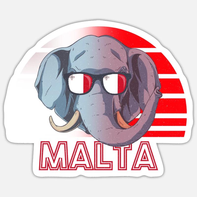 Malte Sticker taille S (10 x 10 cm)