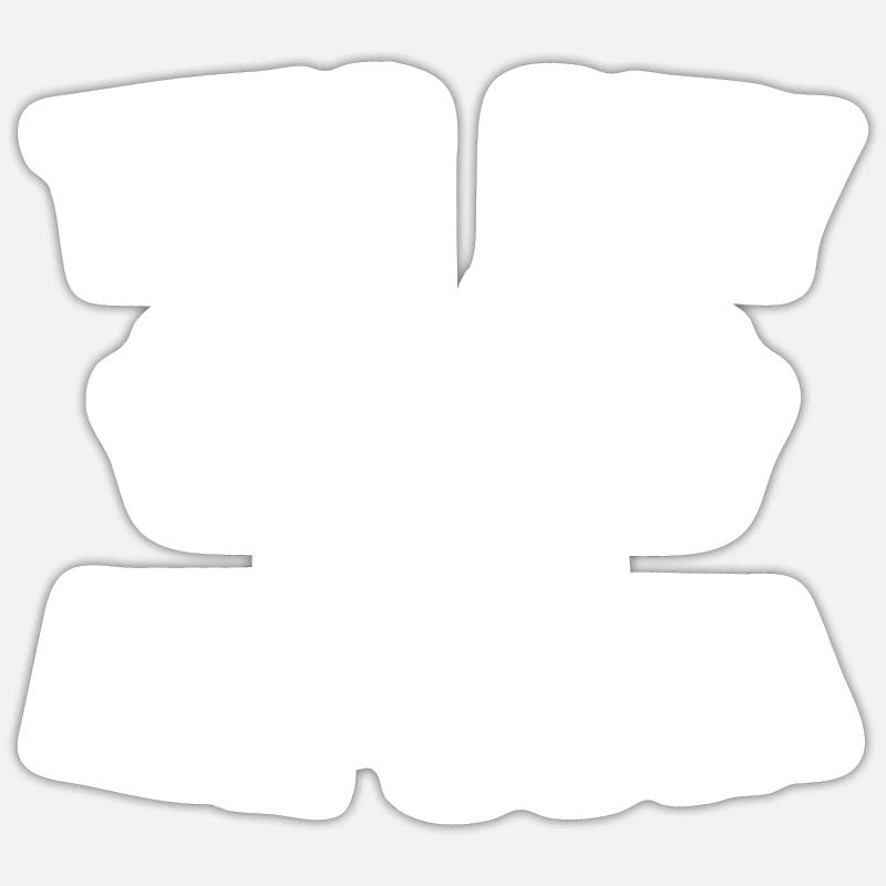 Ce gars aime Kapusta - Sticker taille S (10 x 10 cm) - blanc mat
