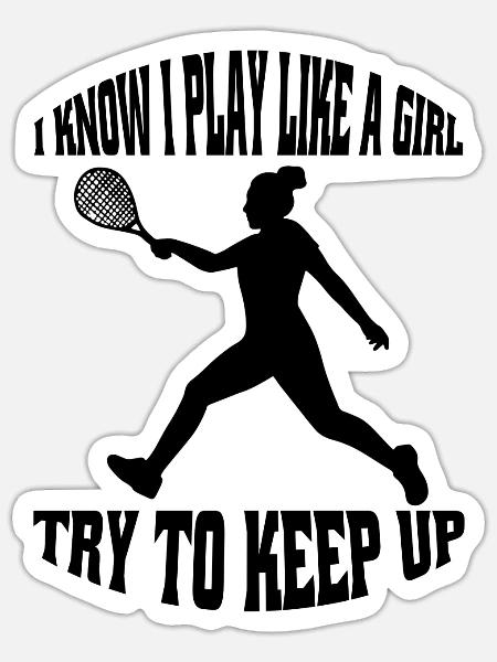 Tennisspieler Tennisliebhaber Tennis Tennisverein - Sticker Größe S (10 x 10 cm) - Mattweiß