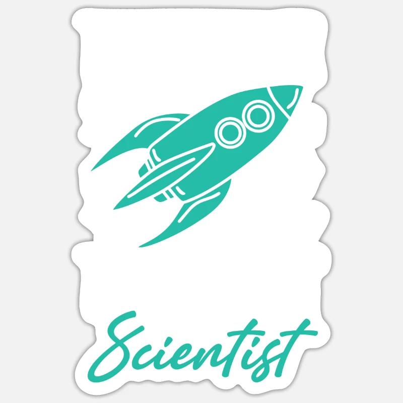 Rocket Scientist Future Mathematician Rackete Sticker taille S (10 x 10 cm)