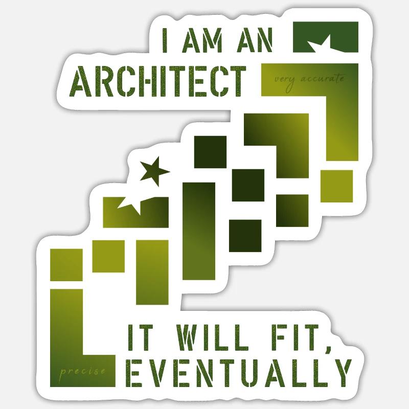 Architect Sticker size S (10 x 10 cm)