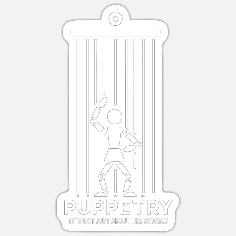 Puppet Mastery Shadow Play Bauchredner-geschenk Sticker Größe S (10 x 10 cm)