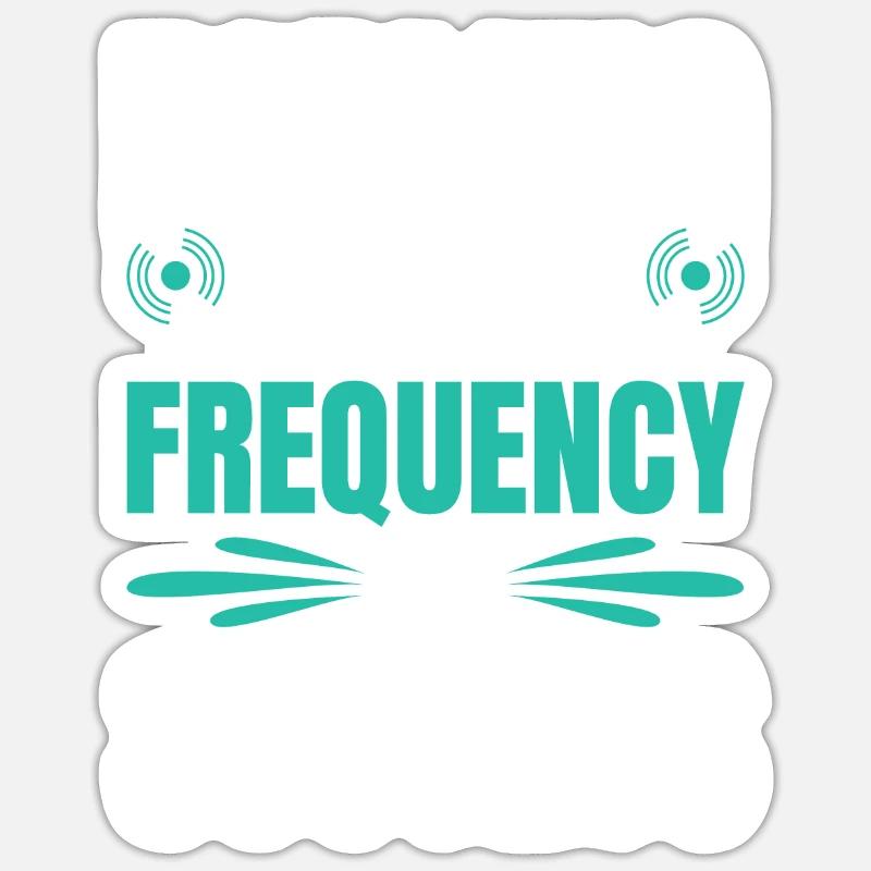 Radio Presenter Frequency Program Speaker Sticker size S (10 x 10 cm)