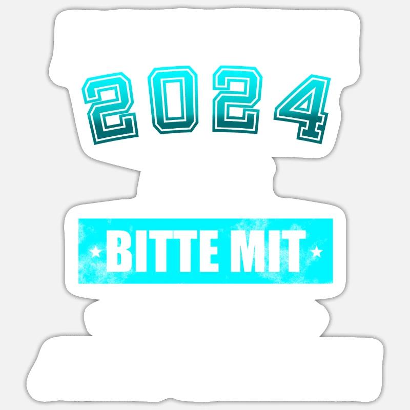 Jugendweihe 2024 - Bitte mit Sie ansprechen Sticker Größe S (10 x 10 cm)