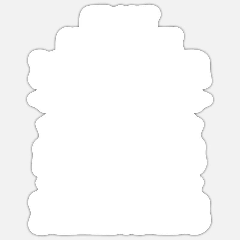 Bester Vater von zwei Mädels - Sticker Größe S (10 x 10 cm) - Mattweiß