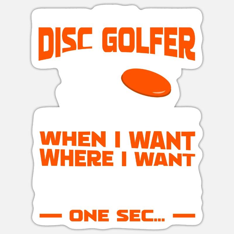 Frisbee Golf Disc Golf - Sticker size S (10 x 10 cm) - white matte