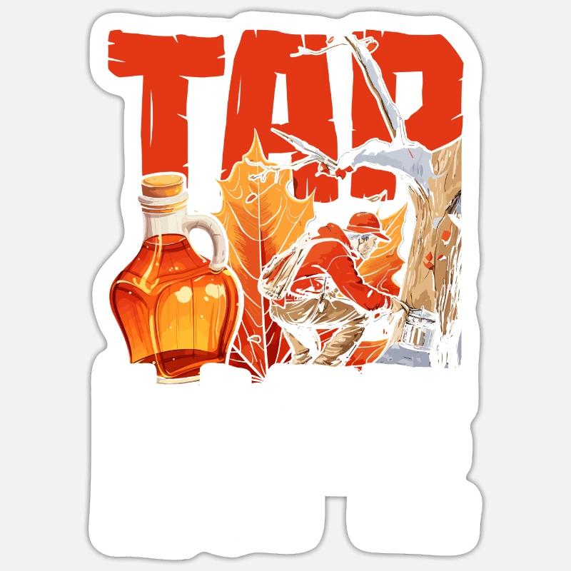 Maple Syrup Maple Tree Maple Sap Tap Life Sticker size S (10 x 10 cm)