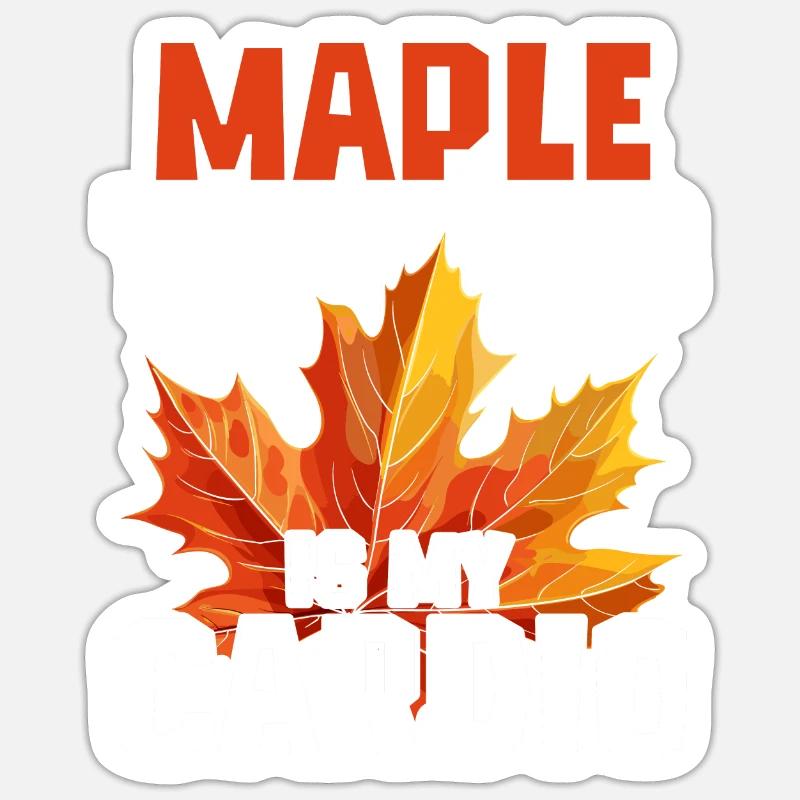 Maple Syrup Maple Tapping Is My Cardio Sticker size S (10 x 10 cm)