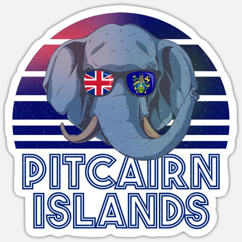 Pitcairn Islands - Sticker size S (10 x 10 cm) - white matte