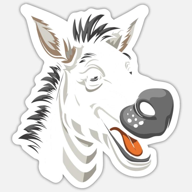 Zebra Sticker size S (10 x 10 cm)