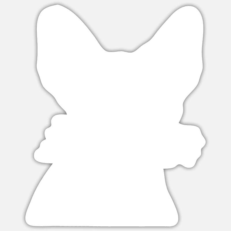 Sphynx Cat - Sticker size S (10 x 10 cm) - white matte