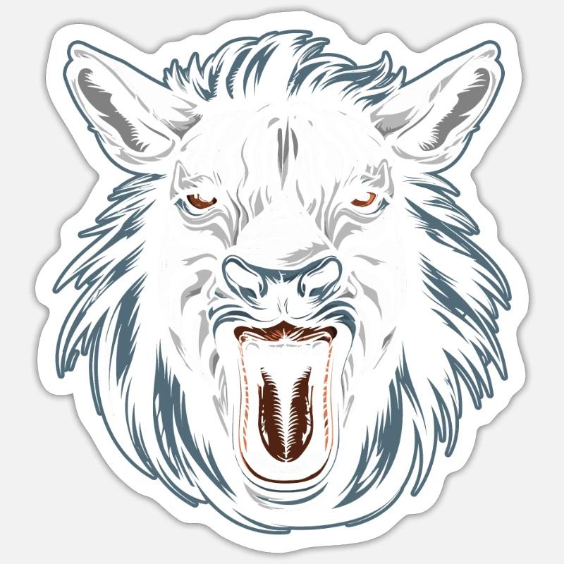 Zèbre - Sticker taille S (10 x 10 cm) - blanc mat