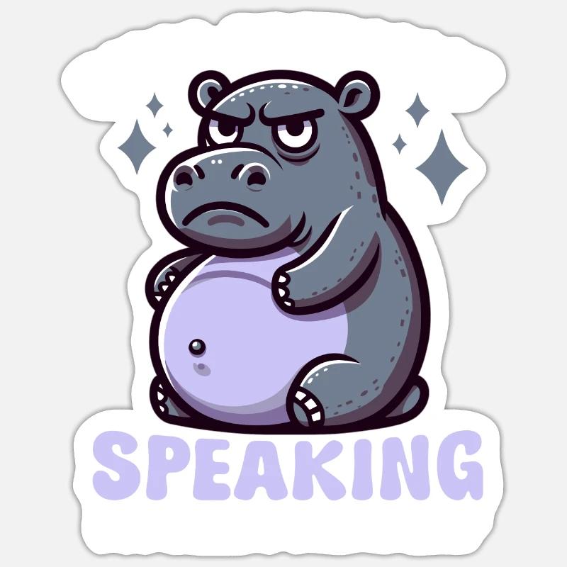 Annonce de grossesse « Enceinte de maternité » Sticker taille S (10 x 10 cm)