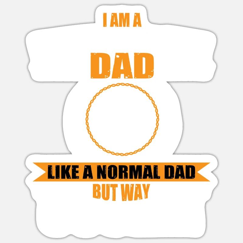 Papa technologue en médecine nucléaire - Sticker taille S (10 x 10 cm) - blanc mat