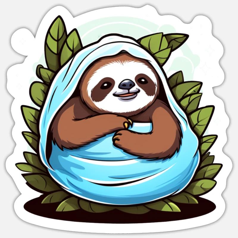 Sloth Sticker size S (10 x 10 cm)