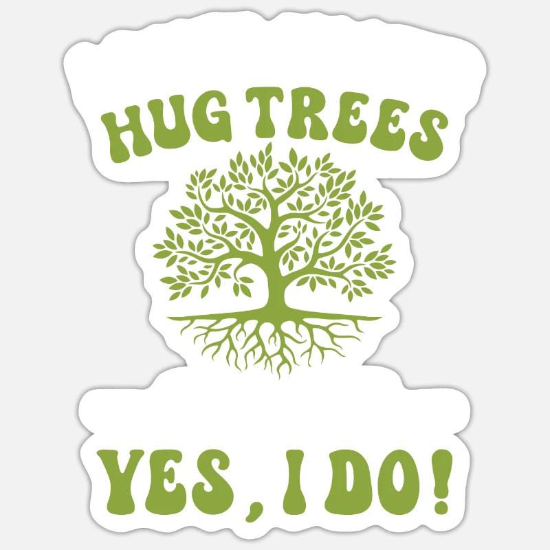 Tree conservationists and environmentalists Sticker size S (10 x 10 cm)
